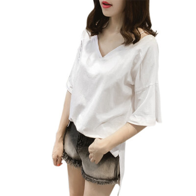 Selling Student Leisure V-nack T-shirt Summer Tops Female Short Sleeve Loose Plus Size Thin Girl Clothes
Selling Student Leisure V-nack T-shirt Summer Tops Female Short Sleeve Loose Plus Size Thin Girl Clothes