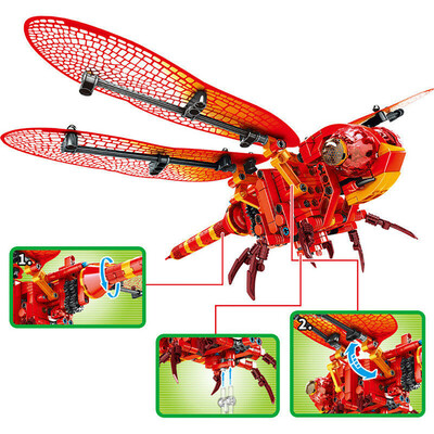 Tailored Simulated Insect Bee Red Dragonfly Building Blocks Bricks Educational Toys
Tailored Simulated Insect Bee Red Dragonfly Building Blocks Bricks Educational Toys