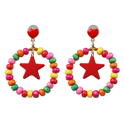 2019 Handmade Boho Geometric Statement Earrings for Women Vintage Resin Beads Earrings Wedding Party Gifts Bijoux
2019 Handmade Boho Geometric Statement Earrings for Women Vintage Resin Beads Earrings Wedding Party Gifts Bijoux