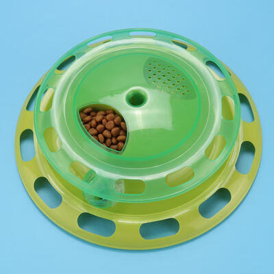 Greensen Plastic Funny Anti-Slip Bell Ball Food Turntable Plate Pets Cat Interactive Toys Amusement Game
Greensen Plastic Funny Anti-Slip Bell Ball Food Turntable Plate Pets Cat Interactive Toys Amusement Game