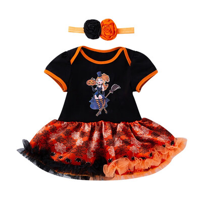 Style Fashion Baby Girls Halloween Pumpkin Printed Short Sleeves Romper Dress Headband Two Pieces Sets
Style Fashion Baby Girls Halloween Pumpkin Printed Short Sleeves Romper Dress Headband Two Pieces Sets