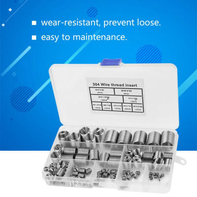 Greensen 80pcs M3-M14 Stainless Steel SS304 Coiled Wire Helical Screw Thread Inserts
Greensen 80pcs M3-M14 Stainless Steel SS304 Coiled Wire Helical Screw Thread Inserts