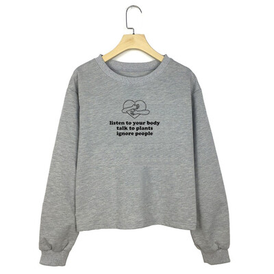 Autumn Women Fashion Letter Printing O-neck Long sleeve Short paragraph Casual Sweatshirt
Autumn Women Fashion Letter Printing O-neck Long sleeve Short paragraph Casual Sweatshirt