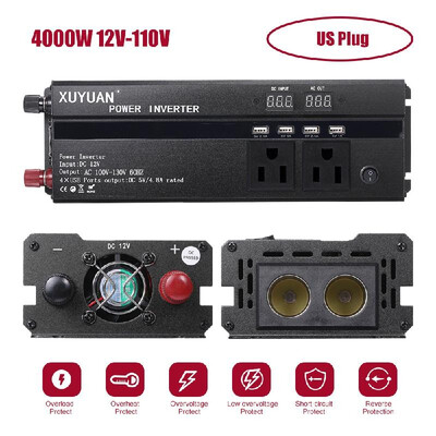 Car Inverter 3000W 4000W 5000W 12V24V 110220V DC to AC Power Inverter Dual Led Display Modified Sine Wave Power Voltage Transfor
Car Inverter 3000W 4000W 5000W 12V24V 110220V DC to AC Power Inverter Dual Led Display Modified Sine Wave Power Voltage Transfor