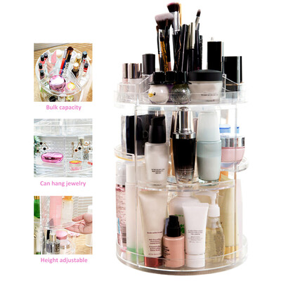 Fashion New 360-Degree Rotating Makeup Organizer Adjustable Multi-Function Cosmetic Storage Box
Fashion New 360-Degree Rotating Makeup Organizer Adjustable Multi-Function Cosmetic Storage Box