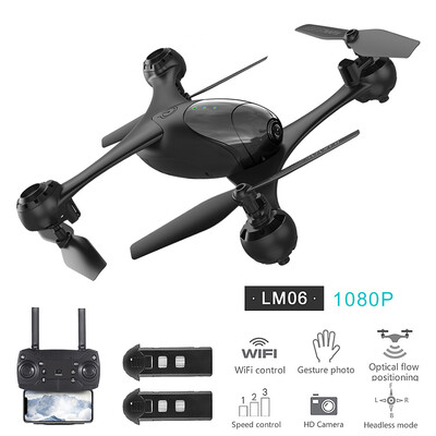 LM06 RC Drone with Camera 4K Wifi FPV Optical Flow Positioning RC Quadcopter Altitude Hold Headless Mode 3D Flip with 3 Battery
LM06 RC Drone with Camera 4K Wifi FPV Optical Flow Positioning RC Quadcopter Altitude Hold Headless Mode 3D Flip with 3 Battery