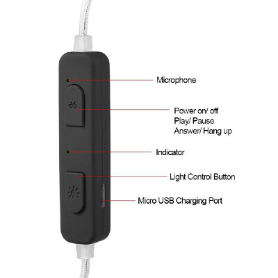 DP-L1 Wireless Bluetooth 41 Headphone In-Ear LED Glowing Headset Stereo Music Smart Phone Earphone In-line Control Hands-free wit
DP-L1 Wireless Bluetooth 41 Headphone In-Ear LED Glowing Headset Stereo Music Smart Phone Earphone In-line Control Hands-free wit