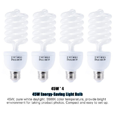 Andoer Photography Kit 2Pcs 33" White Soft Light Umbrella 2Pcs 5070cm Softbox with Bulb Holder 4Pcs 45W Light Bulb 2Pcs Swivel So
Andoer Photography Kit 2Pcs 33" White Soft Light Umbrella 2Pcs 5070cm Softbox with Bulb Holder 4Pcs 45W Light Bulb 2Pcs Swivel So