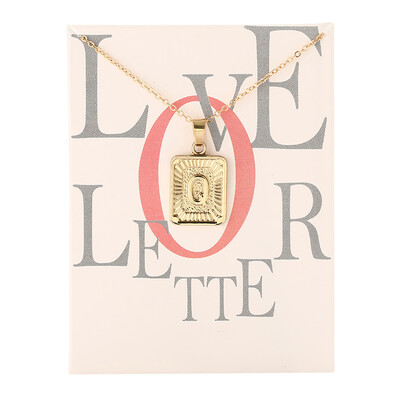 Card Fashion Brand Series 26 English Letters Alphabet Pendant Necklace For Women Men Jewelry Wholesale
Card Fashion Brand Series 26 English Letters Alphabet Pendant Necklace For Women Men Jewelry Wholesale