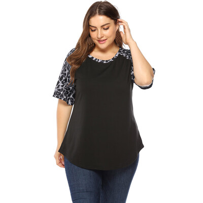 Roseonmyhand Women Plus Size Casual Leopard Print Blouse Round Neck Shirt Short Sleeve Tops
Roseonmyhand Women Plus Size Casual Leopard Print Blouse Round Neck Shirt Short Sleeve Tops