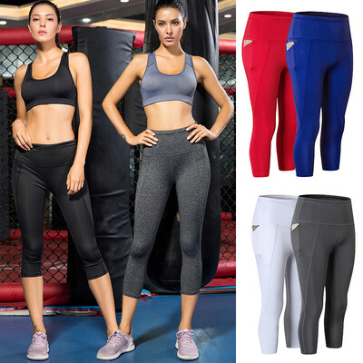 Women Cropped Sport Leggings Stretchy Solid Wide High Waistband Skinny Gym Workout Fitness Yoga Pants
Women Cropped Sport Leggings Stretchy Solid Wide High Waistband Skinny Gym Workout Fitness Yoga Pants