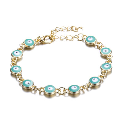 Amulet Turkish Bracelet Personality Eye Accessories Jewelry Evil Eye Charm Blue Enamel Wirstband
Amulet Turkish Bracelet Personality Eye Accessories Jewelry Evil Eye Charm Blue Enamel Wirstband