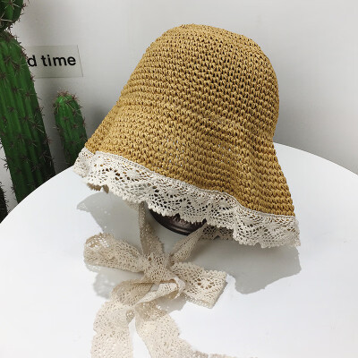 Korean lace straw hat woman summer trip 100 students beach fisherman hat Japanese system folding sunscreen
Korean lace straw hat woman summer trip 100 students beach fisherman hat Japanese system folding sunscreen