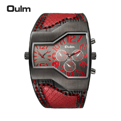 OULM 2016 Brand Luxury Cool Dual Time Display Big Dial Men Quartz Watch High-quality PU Leather Water-resistant Casual Wristwatch
OULM 2016 Brand Luxury Cool Dual Time Display Big Dial Men Quartz Watch High-quality PU Leather Water-resistant Casual Wristwatch