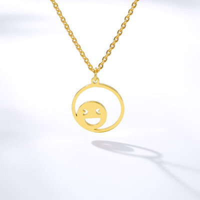 Stainless Steel Movie Smiling Face Shape Chain Necklace For Women Minimalist Mask Choker Necklace for Women Party Jewelry
Stainless Steel Movie Smiling Face Shape Chain Necklace For Women Minimalist Mask Choker Necklace for Women Party Jewelry