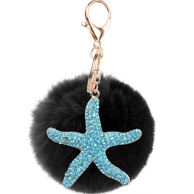 Jewelry fashion keychain diamond cartoon sea star keychain gift rex rabbit fur plush ball
Jewelry fashion keychain diamond cartoon sea star keychain gift rex rabbit fur plush ball