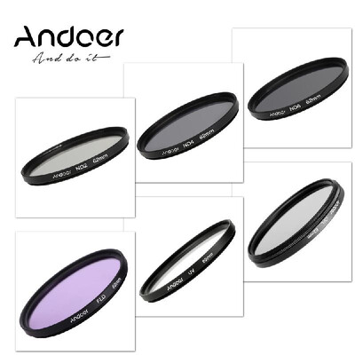 Andoer 62mm UVCPLFLDNDND2 ND4 ND8 Photography Filter Kit Set Ultraviolet Circular-Polarizing Fluorescent Neutral Density Filt
Andoer 62mm UVCPLFLDNDND2 ND4 ND8 Photography Filter Kit Set Ultraviolet Circular-Polarizing Fluorescent Neutral Density Filt