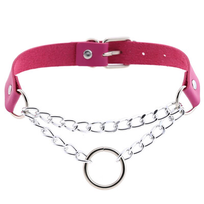 Women Men Punk Exaggerated Handmade Chain Choker Necklace O Round Metal Leather Collar Bondage Harness Necklace
Women Men Punk Exaggerated Handmade Chain Choker Necklace O Round Metal Leather Collar Bondage Harness Necklace