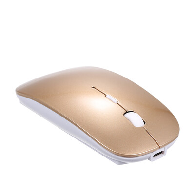 Wireless Mouse Portable BT Mouse Rechargeable Ergonomic 24GHz USB Optical Mice Silent Dual Mode for PC LaptopGolden
Wireless Mouse Portable BT Mouse Rechargeable Ergonomic 24GHz USB Optical Mice Silent Dual Mode for PC LaptopGolden