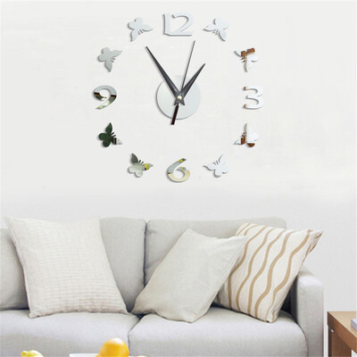 Toponeto 3D Creative Butterfly Digital Acrylic Mirror Wall Clock Home Decor Wall Clock 
Toponeto 3D Creative Butterfly Digital Acrylic Mirror Wall Clock Home Decor Wall Clock