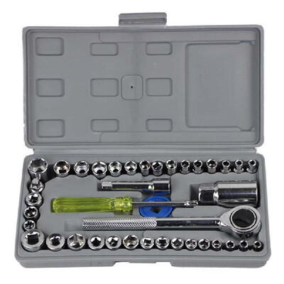 Car Mechanics Tool Set 40pcs Automobile Motorcycle Tool Box Set Socket Wrench Sleeve Suit Hardware Auto Car Repair Tools Socket Wr
Car Mechanics Tool Set 40pcs Automobile Motorcycle Tool Box Set Socket Wrench Sleeve Suit Hardware Auto Car Repair Tools Socket Wr