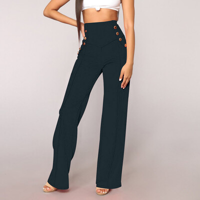 Tailored Fashion Womens High Waist Button Loose Solid Zipper Casual Sexy Wide Leg Pants
Tailored Fashion Womens High Waist Button Loose Solid Zipper Casual Sexy Wide Leg Pants
