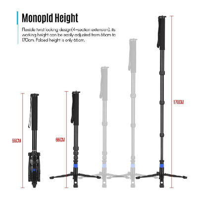 Aluminum Alloy Twist Locking Heavy Duty Monopod Camera Unipod with Unipod Holder 14 Inch 38 Inch Screw Mounts for DSLR ILDC Came
Aluminum Alloy Twist Locking Heavy Duty Monopod Camera Unipod with Unipod Holder 14 Inch 38 Inch Screw Mounts for DSLR ILDC Came