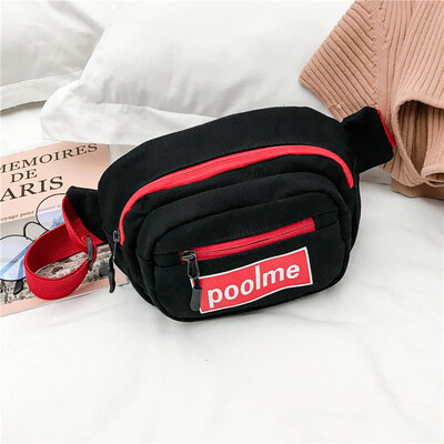 Sports pocket female 2019 new Korean version of the personality wild girl canvas small bag Japanese Harajuku ins chest bag
Sports pocket female 2019 new Korean version of the personality wild girl canvas small bag Japanese Harajuku ins chest bag