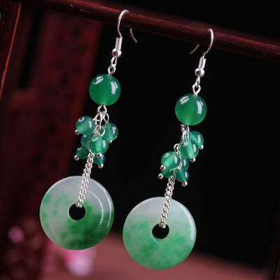 Fashion earrings ethnic style ornament retro earrings chalcedony safety buckle earrings exaggerated temperament earrings
Fashion earrings ethnic style ornament retro earrings chalcedony safety buckle earrings exaggerated temperament earrings