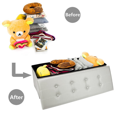 1103838 Storage Footstool Rectangle Shape PVC Leather Surface Storage Ottoman Gray
1103838 Storage Footstool Rectangle Shape PVC Leather Surface Storage Ottoman Gray