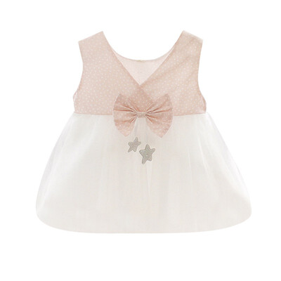Children Summer Girls Sweet Mesh Stitching Dot Print Sleeveless Bow Sweet Princess Dress For 0-36 Months
Children Summer Girls Sweet Mesh Stitching Dot Print Sleeveless Bow Sweet Princess Dress For 0-36 Months