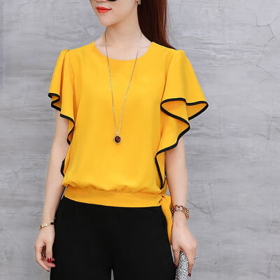 Women Summer tee shirt tshirt outwear Loose Simple Solid Color t-Shirt Casual Seven Points Wide-Leg Pants Two-Piece
Women Summer tee shirt tshirt outwear Loose Simple Solid Color t-Shirt Casual Seven Points Wide-Leg Pants Two-Piece