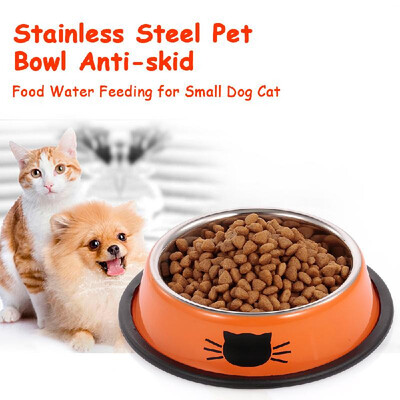 Stainless Steel Pet Bowl Anti-skid Dish Bowl with Cute Cats Painted Food Water Feeding Feeder Bowl for Small Dogs Cats Pet
Stainless Steel Pet Bowl Anti-skid Dish Bowl with Cute Cats Painted Food Water Feeding Feeder Bowl for Small Dogs Cats Pet