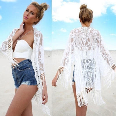 Sexy Women Lace Crochet Tassel Bikini Swimwear Cover Up Beach Dress Kaftan Clothing
Sexy Women Lace Crochet Tassel Bikini Swimwear Cover Up Beach Dress Kaftan Clothing