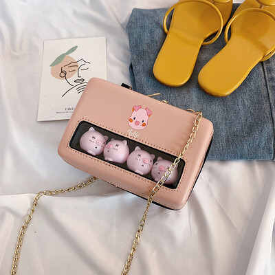 2019 new cartoon cute pig bag casual child girl shoulder bag fashion chic chain messenger bag
2019 new cartoon cute pig bag casual child girl shoulder bag fashion chic chain messenger bag