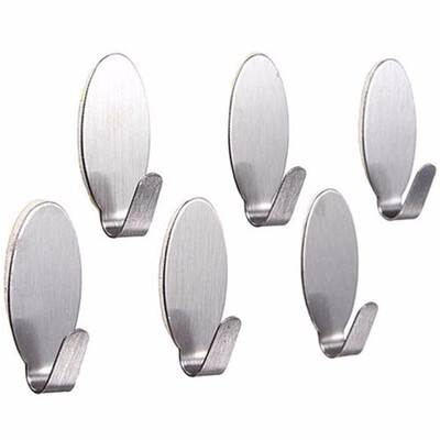 Gobestart 6x Useful Stick On Hook Strong Self Adhesive Sticky Coat Hat Metal Hanger Silver
Gobestart 6x Useful Stick On Hook Strong Self Adhesive Sticky Coat Hat Metal Hanger Silver