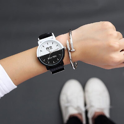 Korean fashion belt watch female student trend mens belt watch ladies watch mens couple quartz watch Im a boy
Korean fashion belt watch female student trend mens belt watch ladies watch mens couple quartz watch Im a boy