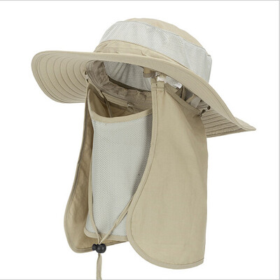 360°Outdoor UV Protection Ear Flap Neck Cover Sun Hat Cap Fishing Hunting Hiking