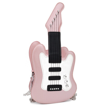 Fashion Guitar Shaped Shoulder Bag Women Casual Chains Pu Leather Color Matching Ladies Chain Purse Crossbody Mini Messenger Bag
Fashion Guitar Shaped Shoulder Bag Women Casual Chains Pu Leather Color Matching Ladies Chain Purse Crossbody Mini Messenger Bag