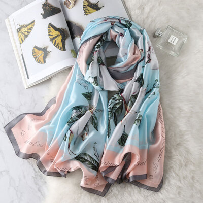Womens silk scarf spring plant flower simulation silk scarf Korean version of the wild holiday travel sunscreen shawl summer beach towel
Womens silk scarf spring plant flower simulation silk scarf Korean version of the wild holiday travel sunscreen shawl summer beach towel