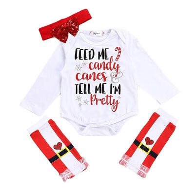 Newborn Infant Baby Girls Christmas RomperHeadbandLeg Warmers Xmas Outfit Clothes 3pcs Set
Newborn Infant Baby Girls Christmas RomperHeadbandLeg Warmers Xmas Outfit Clothes 3pcs Set