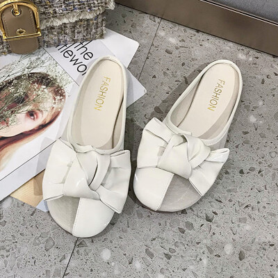 Chic Big Head Half Slippers Cute Mesh Hollow Baotou Ribbon Bow Flat Super Soft Bottom Comfortable Mueller Shoes
Chic Big Head Half Slippers Cute Mesh Hollow Baotou Ribbon Bow Flat Super Soft Bottom Comfortable Mueller Shoes