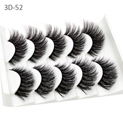 Five Pair of False Eyelashes Natural Stereoscopic 3d Handmade False Eyelashes Makeup Lashes Makeup Tool
Five Pair of False Eyelashes Natural Stereoscopic 3d Handmade False Eyelashes Makeup Lashes Makeup Tool