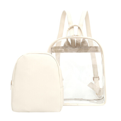 Tailored Womens Clear Plastic See Through Security Transparent Backpack Bag Travel Bag
Tailored Womens Clear Plastic See Through Security Transparent Backpack Bag Travel Bag