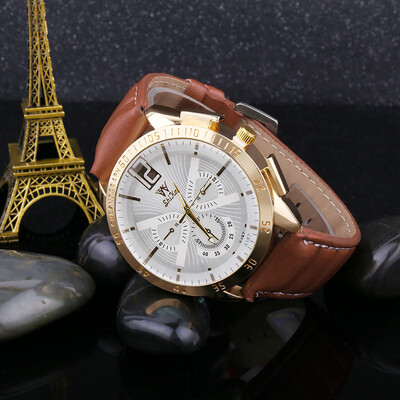Gobestart Luxury Men Business Watch Large Dial Watch Fashion Quartz Leather Belt Watch
Gobestart Luxury Men Business Watch Large Dial Watch Fashion Quartz Leather Belt Watch
