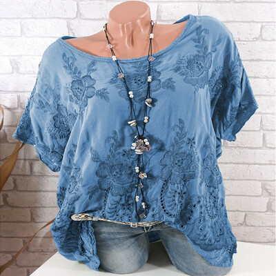 Starmoon Women Casual Short Sleeve Lace Solid Fashion Loose Plue Size Tops Shirt Blouse
Starmoon Women Casual Short Sleeve Lace Solid Fashion Loose Plue Size Tops Shirt Blouse