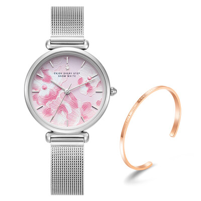 Disney watches female students junior high school fashion simple waterproof small fresh girl quartz watch ins wind shaking sound with the same petal face watch new T1161GY
Disney watches female students junior high school fashion simple waterproof small fresh girl quartz watch ins wind shaking sound with the same petal face watch new T1161GY