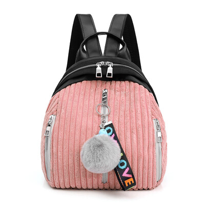 Corduroy Backpack Travel Bag Dual-purpose GirlsBookbag Cloth Bag Campus Korean Version Baitao Pure Color
Corduroy Backpack Travel Bag Dual-purpose GirlsBookbag Cloth Bag Campus Korean Version Baitao Pure Color
