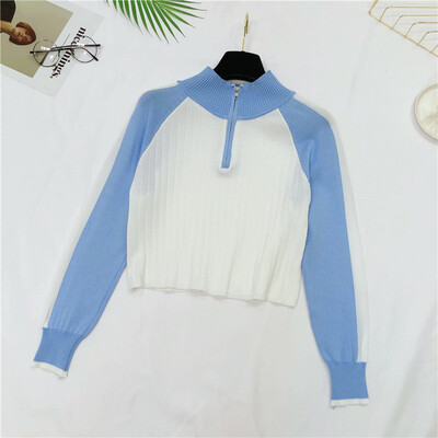 Fashion Turtleneck Sweater Women Spring Autumn Zipped Knitted Pullover patchwork Slim Soft Jumper Sweater Female Knit Tops
Fashion Turtleneck Sweater Women Spring Autumn Zipped Knitted Pullover patchwork Slim Soft Jumper Sweater Female Knit Tops