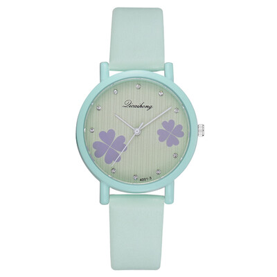 Korean fashion casual four-leaf clover womens watch wish hot small fresh girls wild temperament watch
Korean fashion casual four-leaf clover womens watch wish hot small fresh girls wild temperament watch